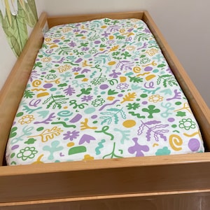 Berceau en coton bio / Drap-housse pour lit simple / Housse de table à langer
