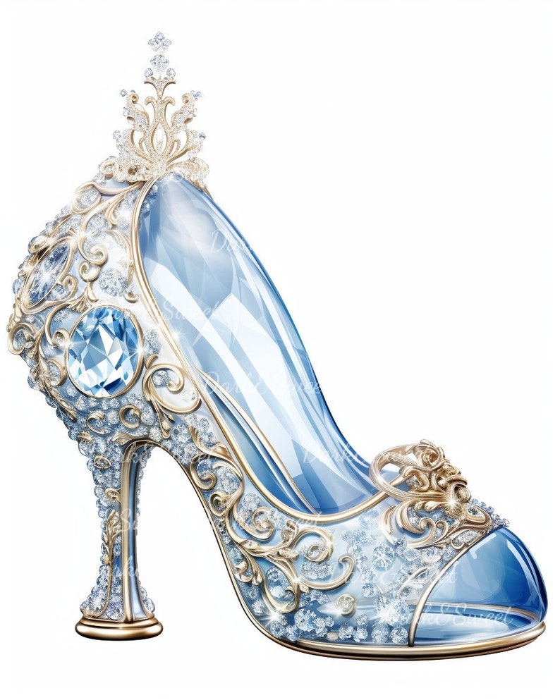Cinderella's Glass Slipper Part 1 Clip Art 10 High Quality Jpgs