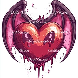 30 My Heart Goes Batty For You P2 Clip Art- High Quality PNG -  Valentines Day - Poster Making, Sticker Making, Junk Journal, Paper Craft