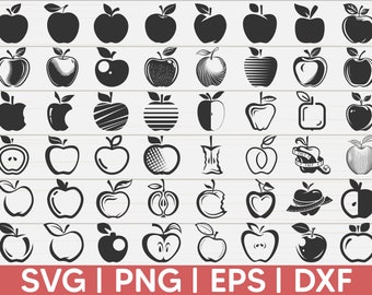 Apple SVG | School SVG | Teacher Svg | Apple Clipart | Cut Files | Cricut / Silhouette | Vector
