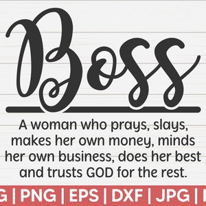 Boss Definition SVG | Plotterdatei | Sofortiger Download | Frauen Definition | Lustige Definition