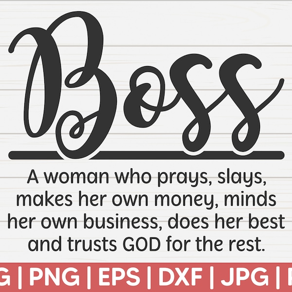 Boss Definition SVG | Cut File | Instant Download | Woman Definition | Funny Definition