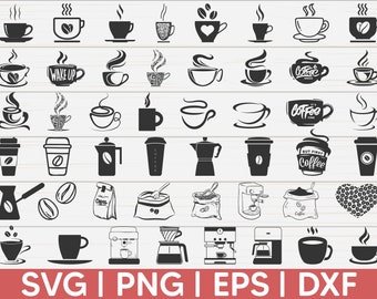 Kaffee svg | Kaffeetasse svg | Kaffee Bild | Aufkleber | Schablone | Vinyl | geschnittene Datei | aufbügeln | Silhouette | Ausschnittdatei | schneidbare Datei