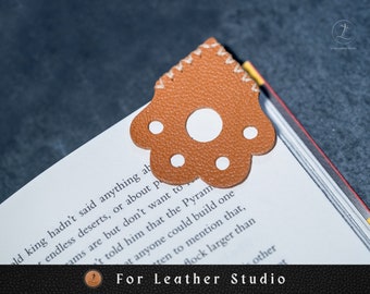 Marcador de pata, Marcador de cuero personalizado, Marcador de gato, Marcador de pata de gato, Marcador de pata de perro, Regalo para amantes de las mascotas, Regalo para amantes de los libros,
