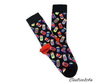 Bunte Can Cotton Crew Socken: Lustiges Geschenk