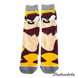 Sokken met retro cartoon wild karakter – geanimeerd leuk ontwerp – uniseks cadeau-idee