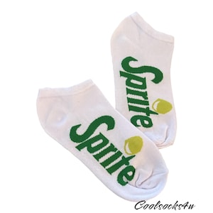 Sprite Inspired Cotton Ankle Socks | Fun & Cute Novelty Gift for Men and Women