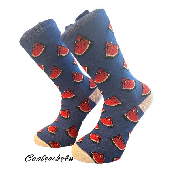 Cute Socks | Fruit Socks | Watermelon Pattern | Cool Socks | Cozy Socks | Holiday Gift | Fun Socks |