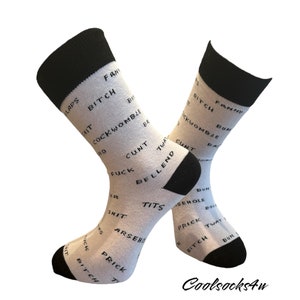 White and Black Crew Socks | Fun, Cool and Funny |