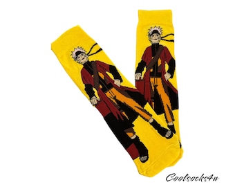 Calcetines de algodón con personajes de anime: calcetines divertidos y novedosos