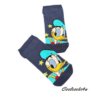 Donald Duck Cartoon Character Cotton Ankle Socks | Cute, Unique, and Fun |