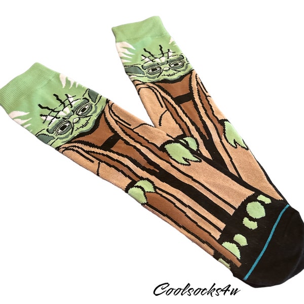 Yoda | Funky Socks | Cool Socks | Crazy Socks |Cozy Socks | Star Wars | Holiday Gifts