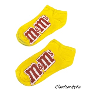 M&M's コットン ノベルティ クール アンクル ソックス | 楽しくてキュートでレトロ | トレンディなギフト