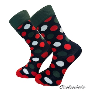 Polka Dot Cotton Crew Socks | Cool, Colorful, and Cute | Cozy and Fun