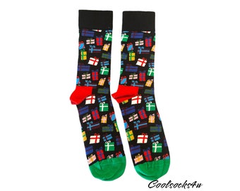 Weihnachtsgeschenkboxen Baumwolle Crew Socken | Stilvoll, süß und lustig |