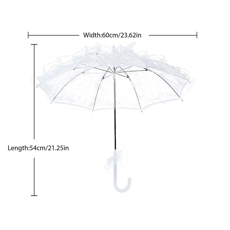 Wedding Umbrella Parasol Vintage White Wedding Umbrella Etsy