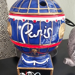 Vintage Paris Souvenir Ceramic Hot Air Balloon Mug, 8.5&quot; Tall & Beautiful!!