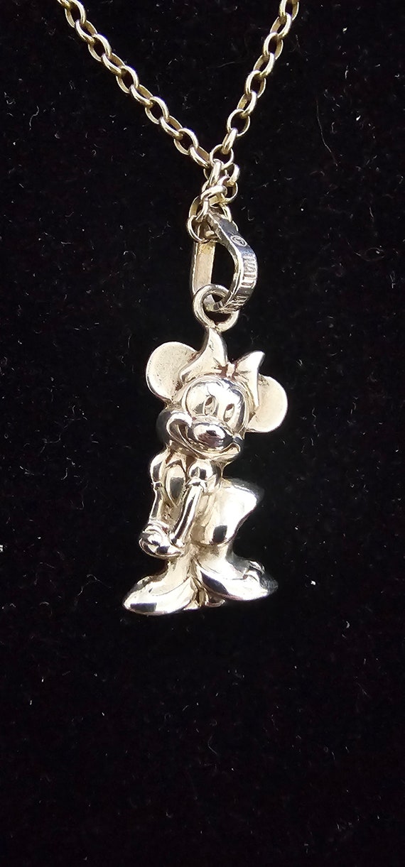 Vintage Sterling Silver DISNEY Minnie Mouse Pendan