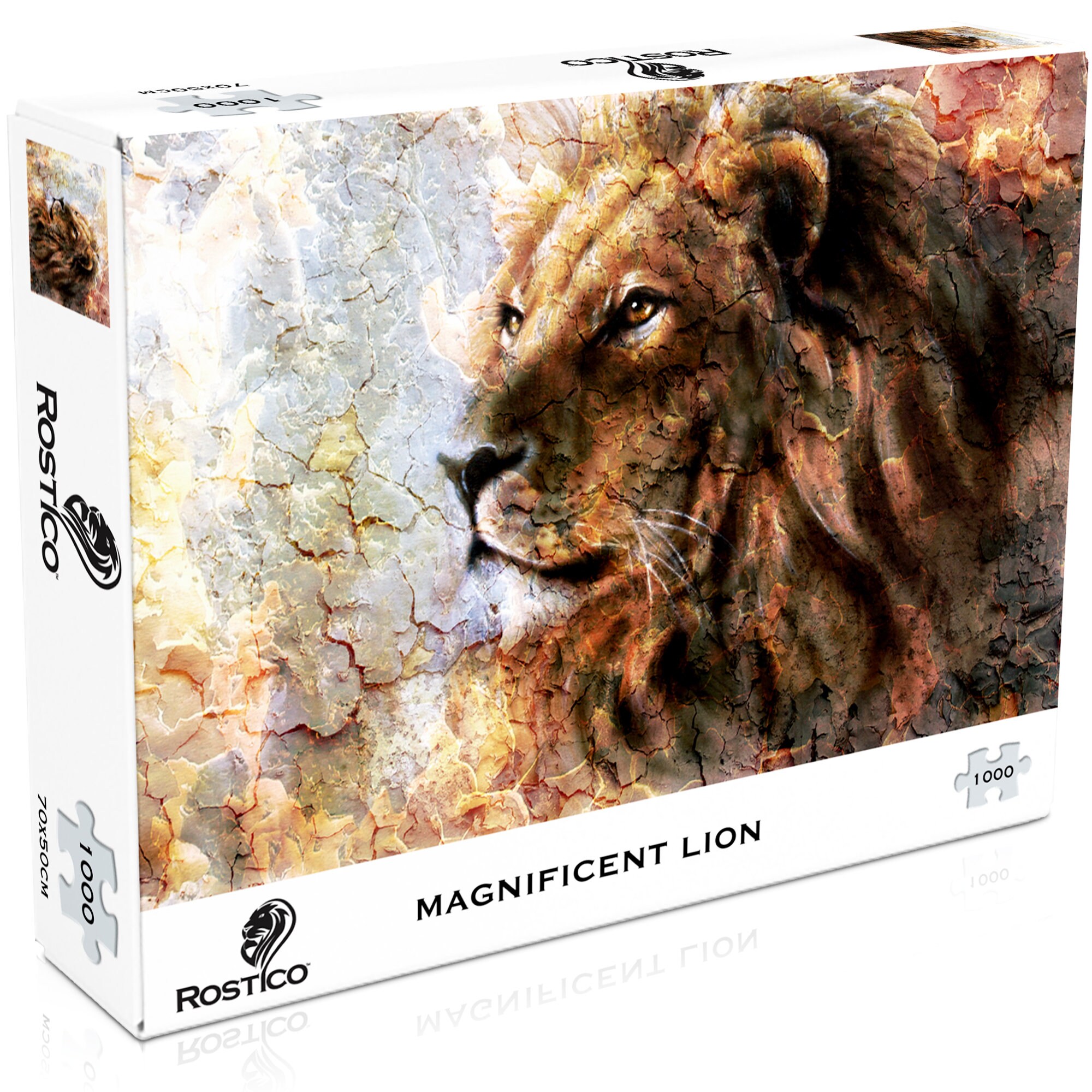 100 % complet puzzle 1500 trefl lion - Trefl
