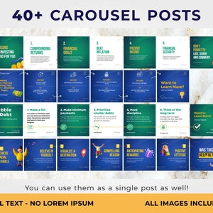 Financial Advisor Instagram Templates. Finance Posts and Stories Canva ...