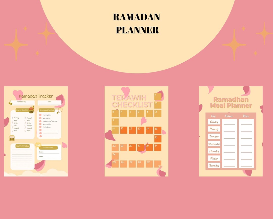 2023 Ramadan Planner Digital Ramadan Planner Ramadan Planner Etsy Italia