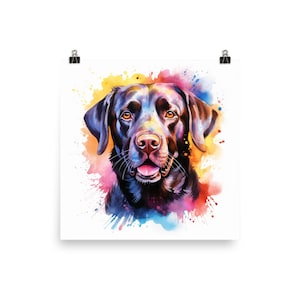 Watercolor Labrador Retriever Poster