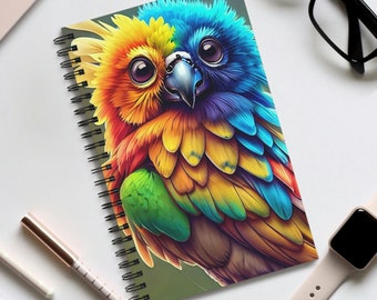 Sketchbook - Beautiful Owl - Spiral Bound - Unique - Artistic