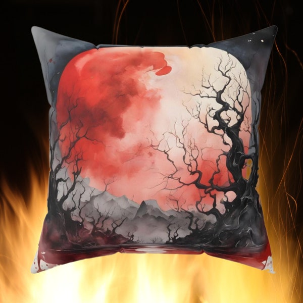 Gothic Throw Pillow - Cozy Cushion - Modern Full Moon Home Décor
