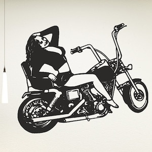 Arquivos Dxf de motocicleta Corte a laser de motocicleta Arquivo Svg de motocicleta Cricut Arte de parede de metal de motocicleta Projeto CNC de motocicleta Corte vetorial de motocicleta