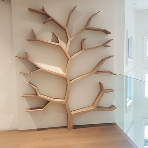 Étagère de livre d'arbre, porte-livre, arbre de support de livres, fichier vectoriel pour plasma laser cnc, DXF, fichier Pdf, décor de mur d'arbre, décor à la maison, coupe de vecteur de Cnc