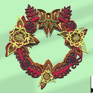3D Mandala SVG Bundle Layered Mandala SVG, Multilayer Mandala Laser Cut Files, Circut Svg files, Mandala Wall hanging