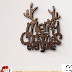 Frohe Weihnachten DxfSvg Png-Dateien, WeihnachtsSvg, Frohe Weihnachten Dxf, Hirsch, Rentier Für Cnc Laser Laser Cricut Glowforge