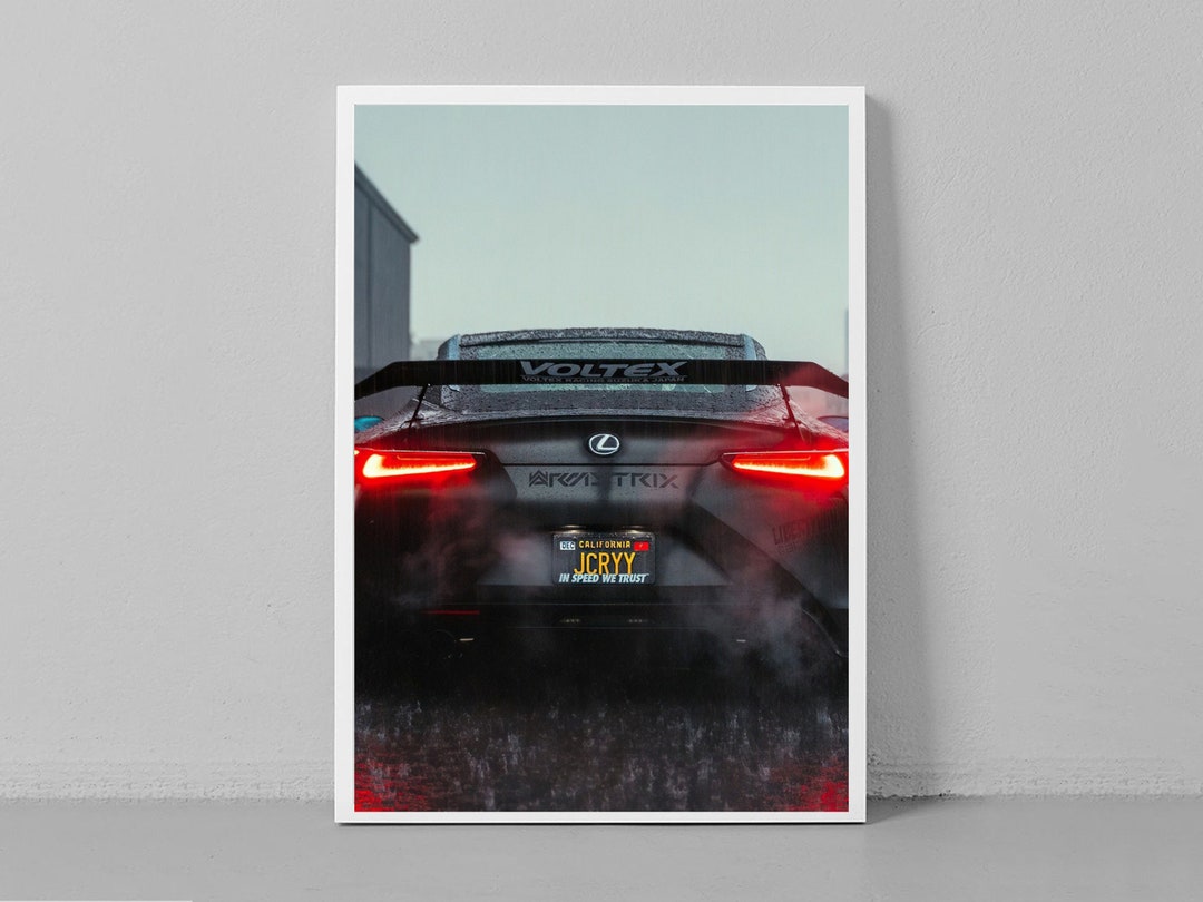 Lexus LFA Sports Car Wall Poster Wall Art CANVAS Poster Etsy