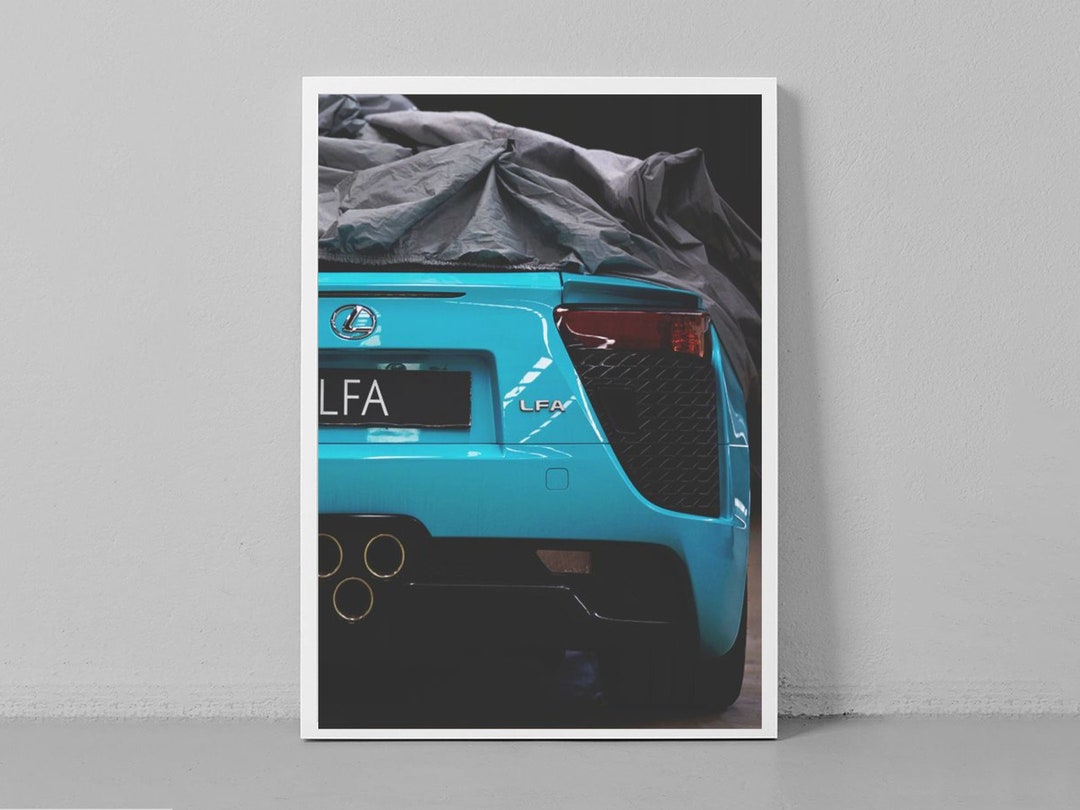 Lexus LFA Sports Car Wall Poster Wall Art CANVAS Poster Etsy