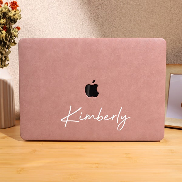 Milk Pink Custom Leather Case for MacBook 13.6" M2 Air A2681 2022 13" Pro A2338 Macbook Pro 13 14 15 16 A2485 Air 13 12 inch Laptop