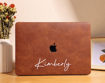 CONTACT'S FAMILY 13,3 inch MacBook Air/Pro lederen laptophoes, slanke