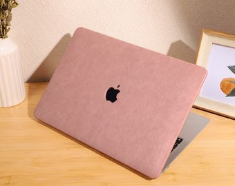 Milk Pink Leather Hard Cover for MacBook 13.6" M2 Air A2681 2022 13" Pro A2338 Macbook Pro 13 14 15 16 A2485 Air 13 12 inch Laptop Case