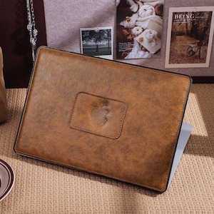 Rustic Leather Custom Leather Case for MacBook 13.6&quot; M2 Air A2681 2022 13&quot; Pro A2338 Macbook Pro 13 14 15 16 A2485 Air 13 12 inch Laptop
