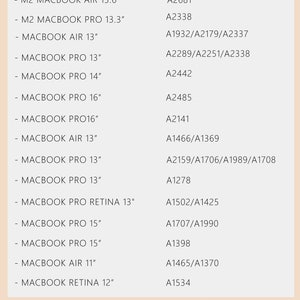 Housse de protection en cuir marron pour MacBook 13,6 pouces M2 Air A2681 2022 13 pouces Pro A2338 MacBook Pro 13 14 15 16 A2485 Air 13 ordinateur portable 12 pouces image 7