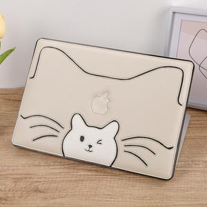 Beige Leather Protective Cover for MacBook 13.6&quot; M2 Air A2681 2022 13&quot; Pro A2338 Macbook Pro 13 14 15 16 A2485 Air 13 12 inch Laptop