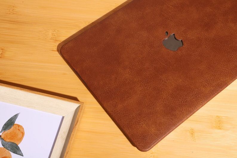 Leather Brown Protective Cover for MacBook 13.6 M2 Air A2681 2022 13 Pro A2338 MacBook Pro 13 14 15 16 A2485 Air 13 12 inch Laptop image 4