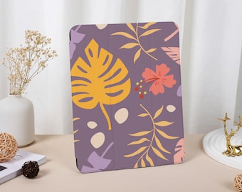 Autumn Leaves Personalized iPad case with Pencil Holder for iPad Air 4/5, iPad 10/9/8, iPad 10.2"/10.9''/11"/12.9'', iPad Pro Cover