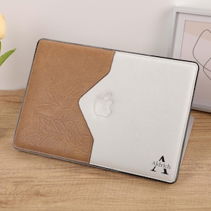 Leather Brown Custom Protective Cover for MacBook 13.6&quot; M2 Air A2681 2022 13&quot; Pro A2338 Macbook Pro 13 14 15 16 A2485 Air 13 12 inch Laptop