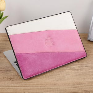 Gradient Pink Leather Protective Cover for MacBook 13.6&quot; M2 Air A2681 2022 13&quot; Pro A2338 Macbook Pro 13 14 15 16 A2485 Air 13 12 inch Laptop
