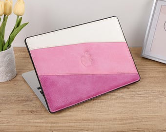 Gradient Pink Leather Protective Cover for MacBook 13.6" M2 Air A2681 2022 13" Pro A2338 Macbook Pro 13 14 15 16 A2485 Air 13 12 inch Laptop