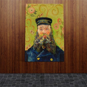 The Postman Joseph Roulin 1888 by Vincent Van Gogh Canvas Wall Art Home Decoration Poster Print Artwork Famous Painting Reproduction Big image 1