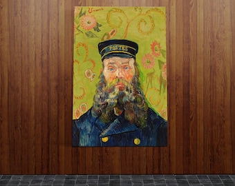 Le facteur (Joseph Roulin) (1888) de Vincent Van Gogh toile d'art murale décoration d'intérieur affiche impression oeuvre célèbre peinture reproduction grande