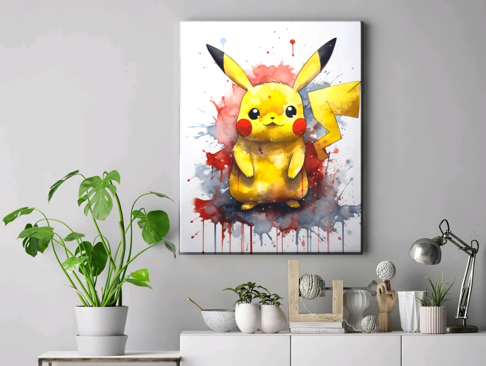 Pokemon Canvas Prints, Pokemon Artwork, Pokemon Wall Art, Kids Bedroom