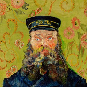 The Postman Joseph Roulin 1888 by Vincent Van Gogh Canvas Wall Art Home Decoration Poster Print Artwork Famous Painting Reproduction Big image 5