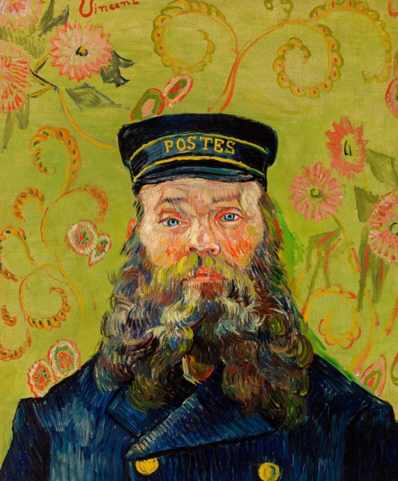 The Postman Joseph Roulin 1888 by Vincent Van Gogh Canvas Wall Art Home Decoration Poster Print Artwork Famous Painting Reproduction Big image 5